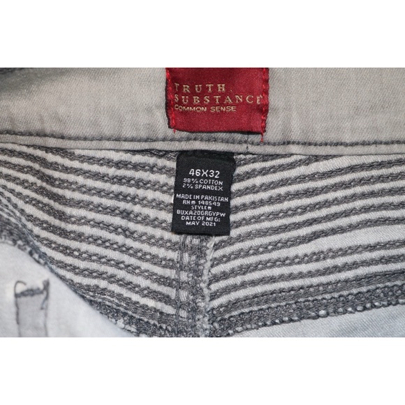 Truth Substance Men's Gray Moto Jeans - Picture 3 of 6